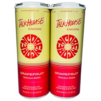 Talkhouse Encore Tequila Soda, Grapefruit, Cans